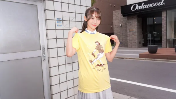 取材日に入荷したばかりのダルビッシュさんのTシャツコーデ