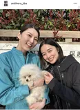 堀田真由&朝夏まなと、かわいすぎるワンちゃんとの3ショット