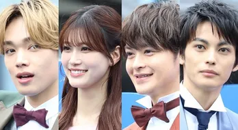 生見愛瑠&神尾楓珠&瀬戸康史&宮世琉弥のクールな4ショットに「美女とイケメン」「この4人は神」の声<くる恋>