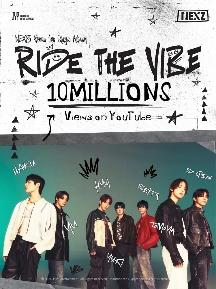 NEXZ「Ride the Vibe」MVが、公開3日にして1000万回再生を突破