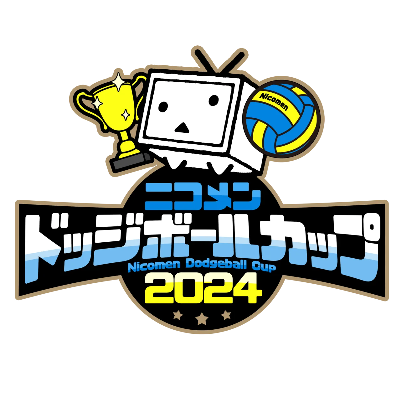 「ニコメン ドッジボールカップ 2024」ロゴマーク