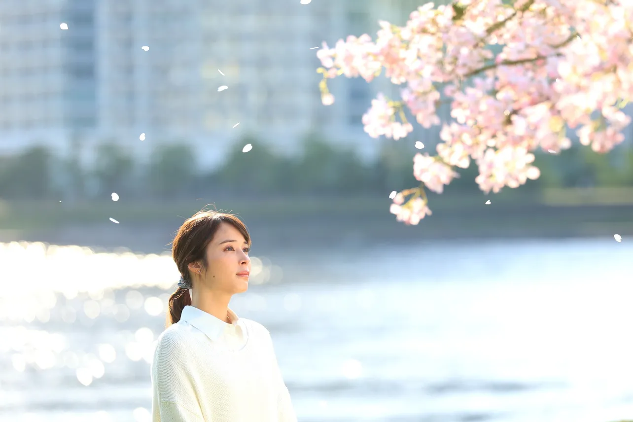 【写真】桜を見詰める明日香(広瀬アリス)