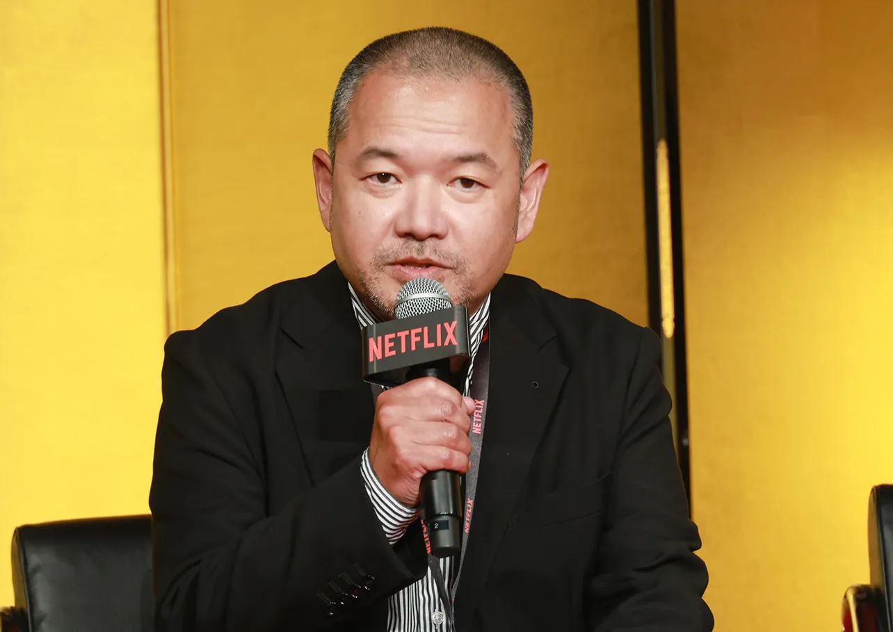 Netflixシリーズ「地面師たち」完成報告会より