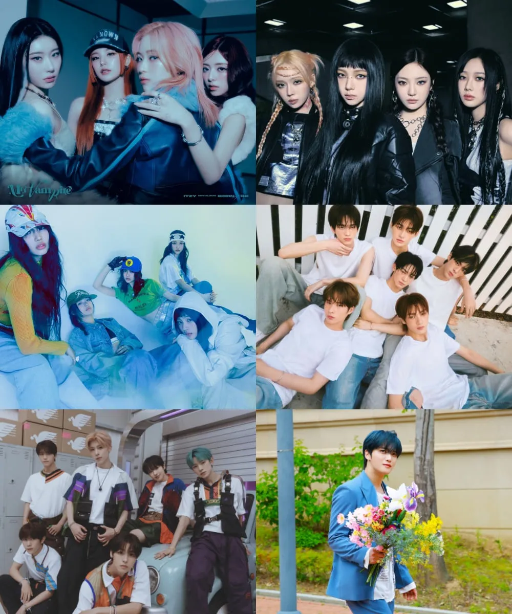 2024 TMA人気賞部門の候補よりとなっているITZY、aespa、TWS、JAEJOONG、NCT WISH、NewJeans