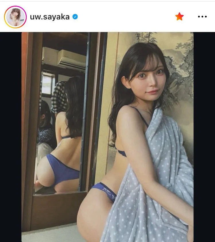 ※似鳥沙也加オフィシャルInstagram(uw.sayaka)より