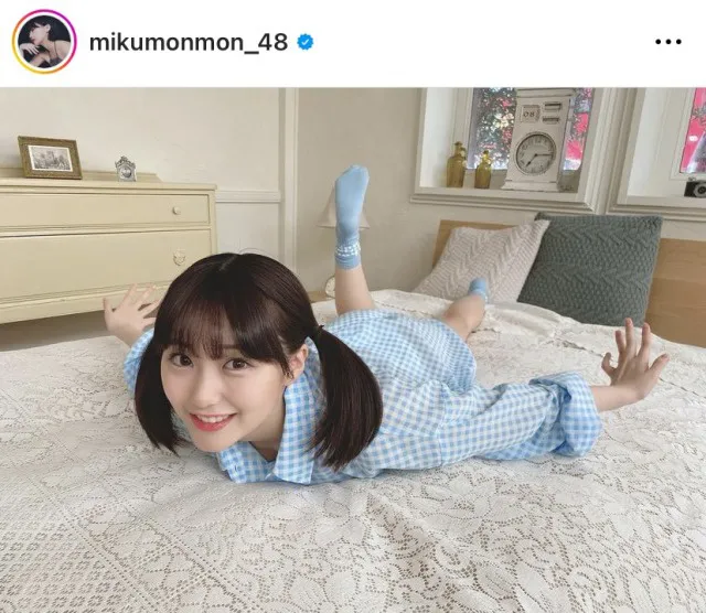 ※田中美久オフィシャルInstagram(mikumonmon_48)より