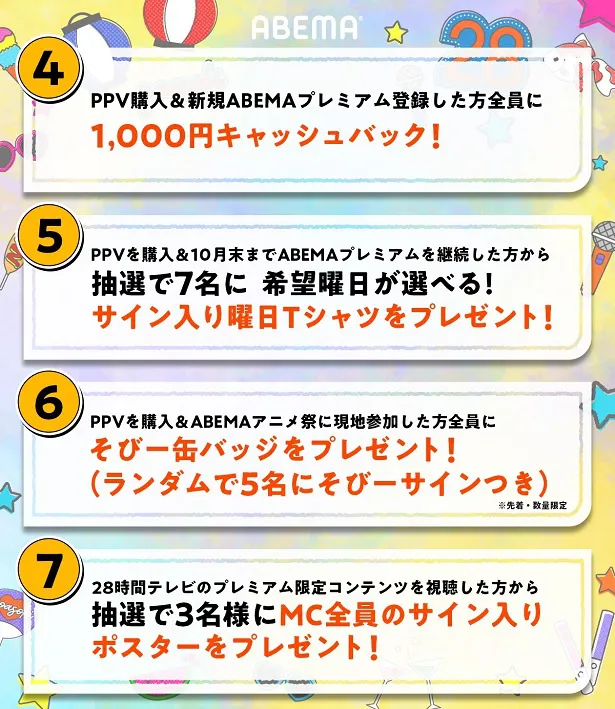 特別番組「声優と夜あそび28時間テレビ 大感謝祭 みんなの愛がてんこ盛り!!!!!!!」