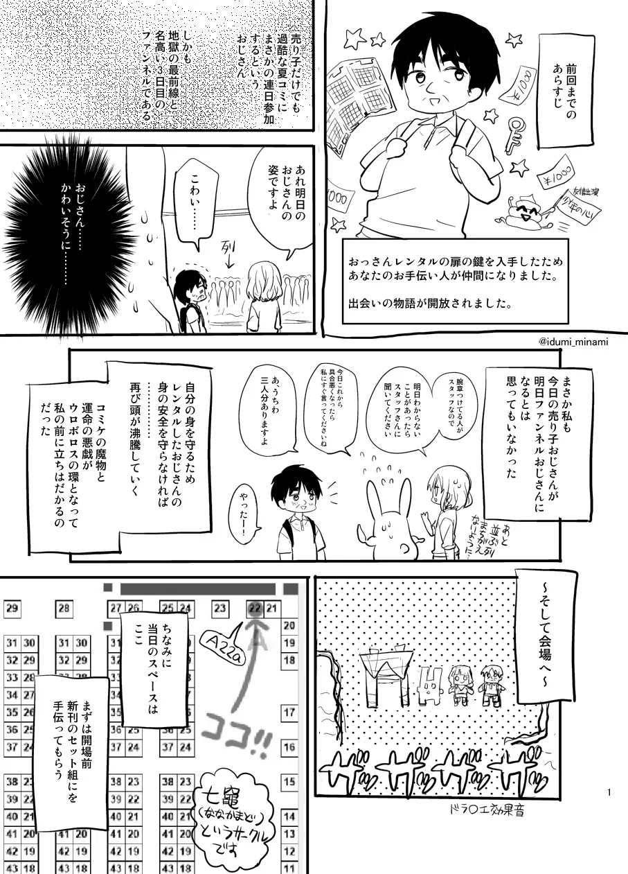 『夏コミにて「おっさんレンタル」で売り子をお願いした話』(17／32)