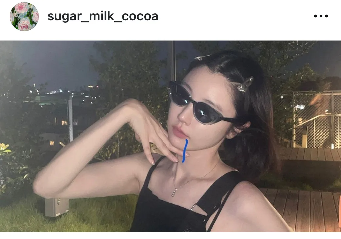 ※画像は向里祐香オフィシャルInstagram(sugar_milk_cocoa)より