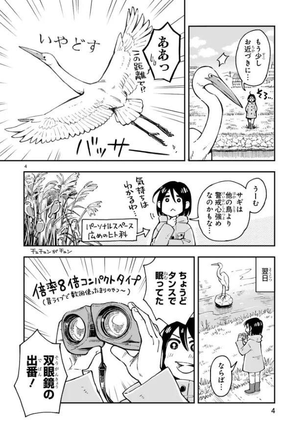 『まいにち鳥びより』第1羽『サギのおはなし』(4／9)