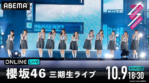 生配信が決定した櫻坂46の三期生メンバーによる「櫻坂46 三期生ライブ」