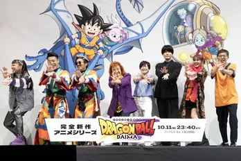 野沢雅子、鳥山明氏との思い出エピソードを披露「ドラゴンボール」40周年&新作放送を記念して全員で“かめはめ波”