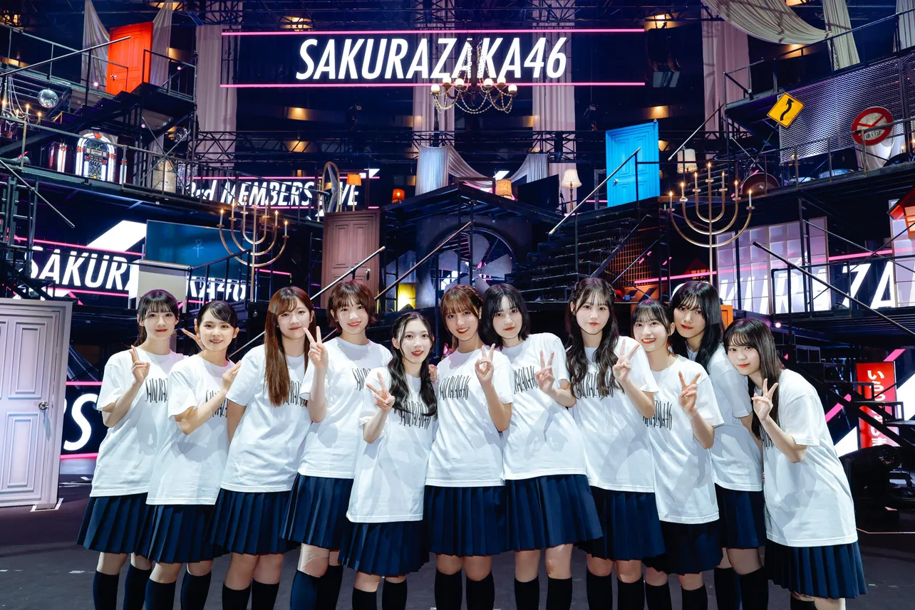 【写真】ライブを終えた櫻坂46 三期生の11人