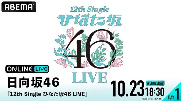 生配信が決定した12th Single ひなた坂46 LIVE」【DAY1】