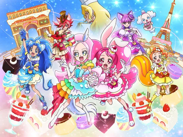 「映画キラキラ☆プリキュアアラモード　パリッと！想い出のミルフィーユ！」のポスタービジュアル