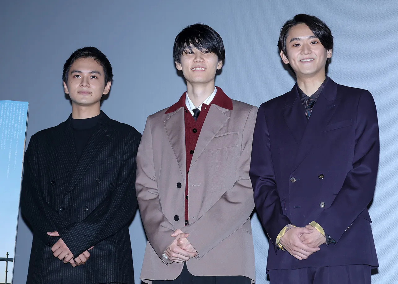 北村匠海監督、萩原利久、藤堂日向(写真左から)