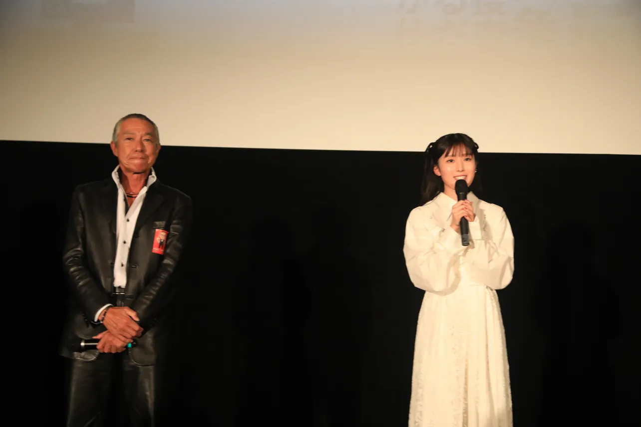 大仙市で行われた映画「室井慎次　敗れざる者」舞台あいさつ