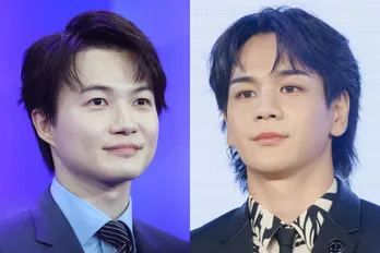 癒される…神木隆之介&JO1・豆原一成、おやすみポーズをする2人のオフショットに「ほっこり写真」の声<海に眠るダイヤモンド>