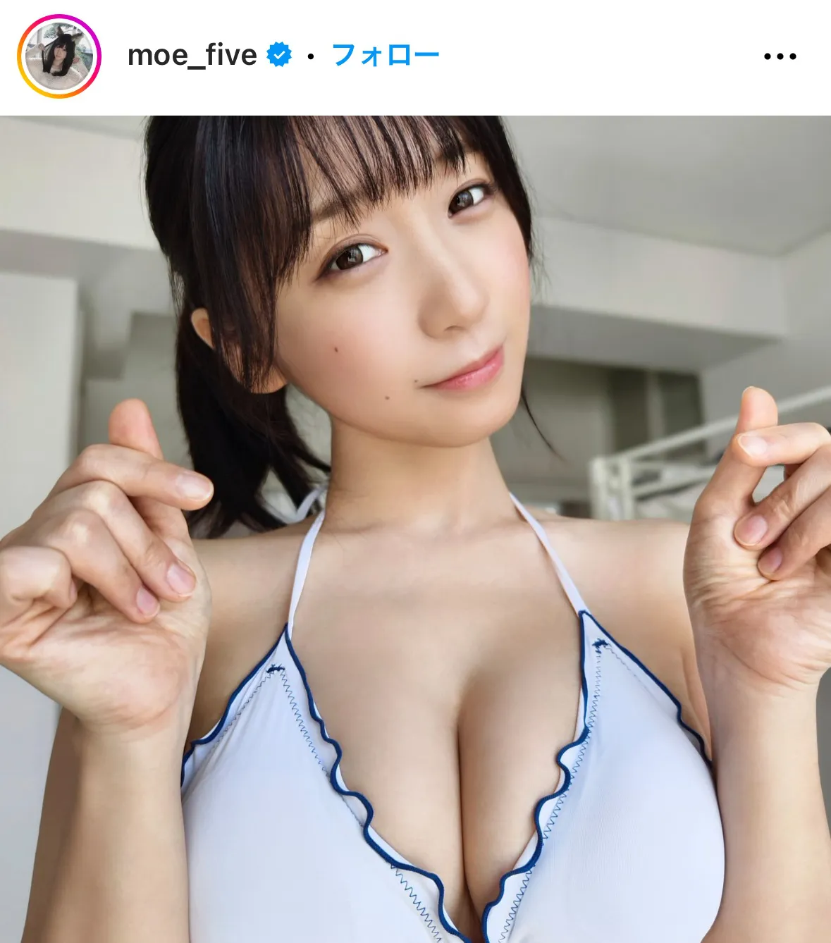 【写真】伊織もえ、水着からはみ出そうな92cm迫力Hカップを惜しみなく披露