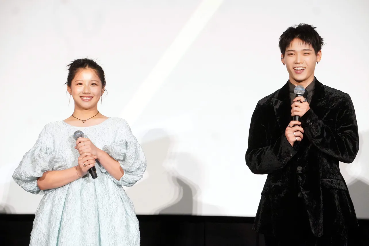 【写真】初めて映画の主演を務めた渡邉美穂と木村柾哉(写真左から)