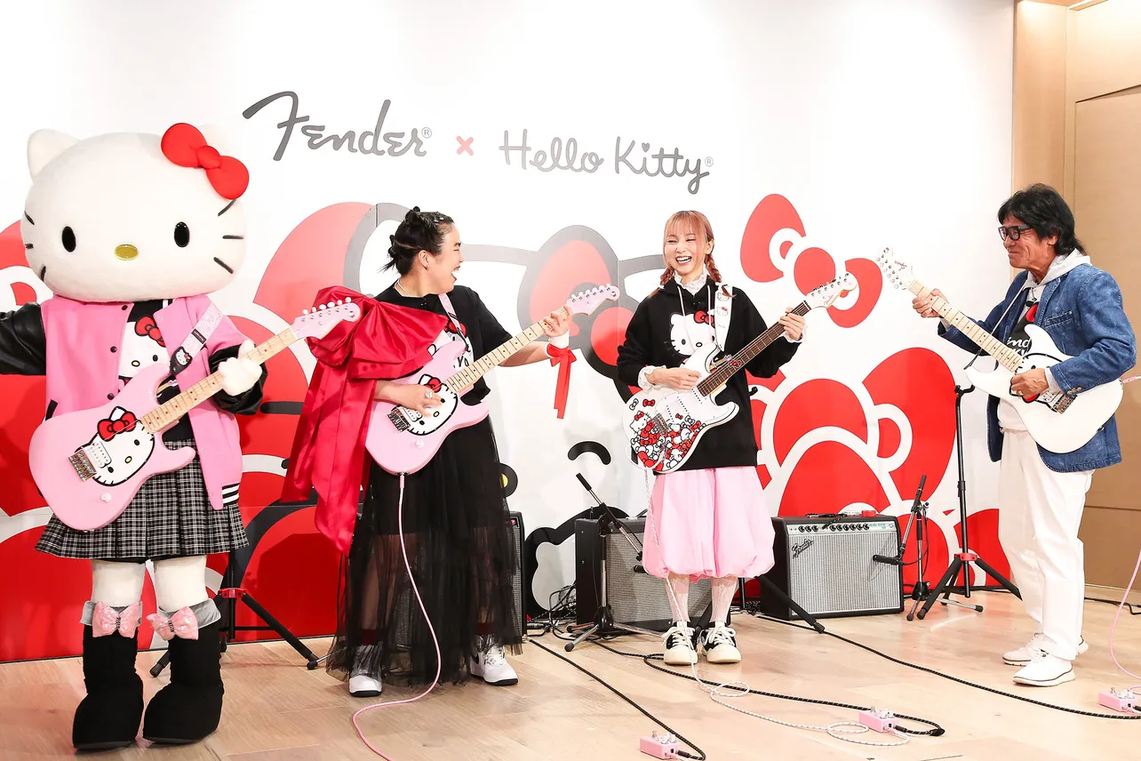 「Fender×ハローキティ製品発表会」より