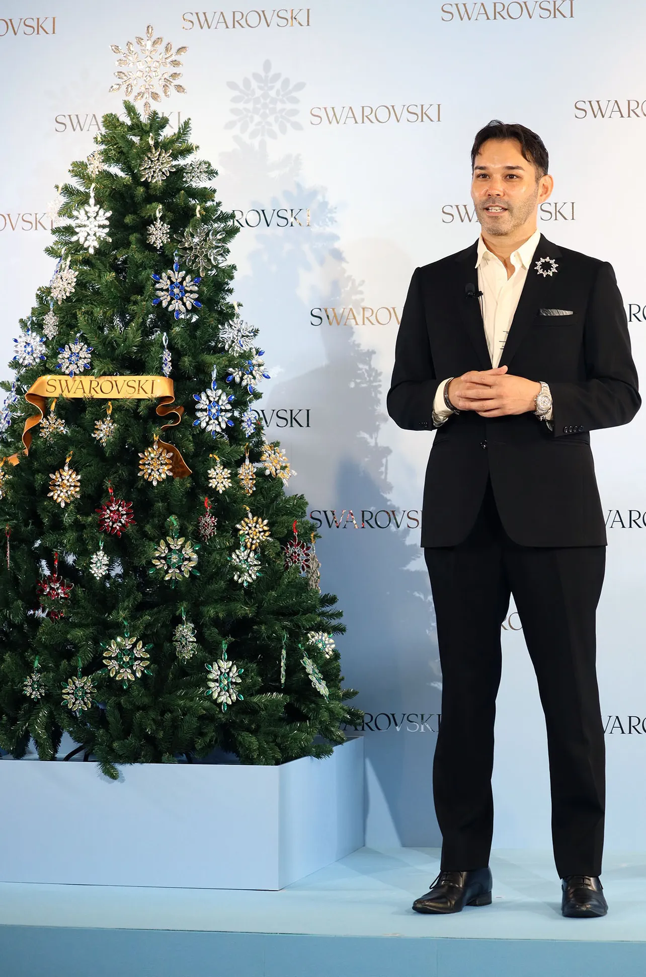 「Swarovski ホリデーコレクション 2024 プレス発表会」より、代表取締役社長・鈴木正規