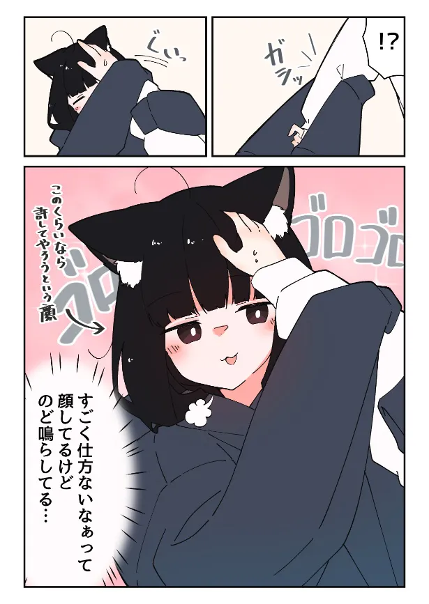 『寝てる黒猫にいたずらするお話』(5／6)