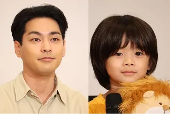 撮影合間にほっこり…柳楽優弥&佐藤大空、大きな身振りでお話タイムに「ほんとの親子みたい…」<ライオンの隠れ家>