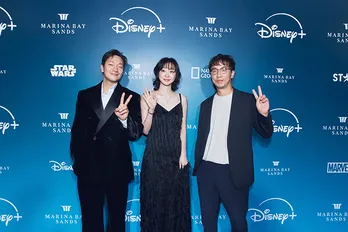 “梨泰院クラス”キム・ダミ、美肌映えるキャミソールドレス姿で登場　新作「ナインパズル」への意気込みも語る＜ディズニー・コンテンツ・ショーケース＞