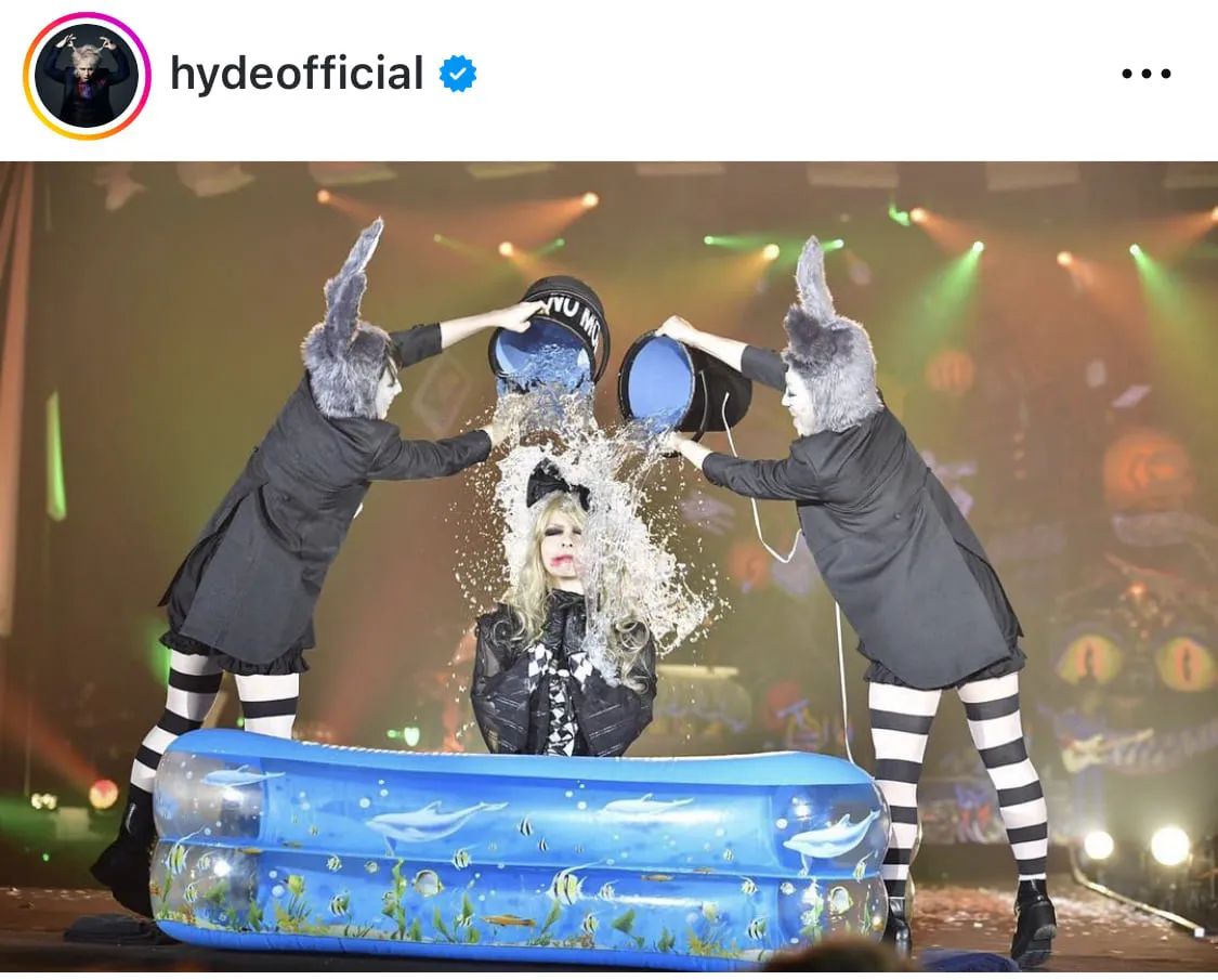 ※画像はHYDE公式Instagram(hydeofficial)のスクリーンショット