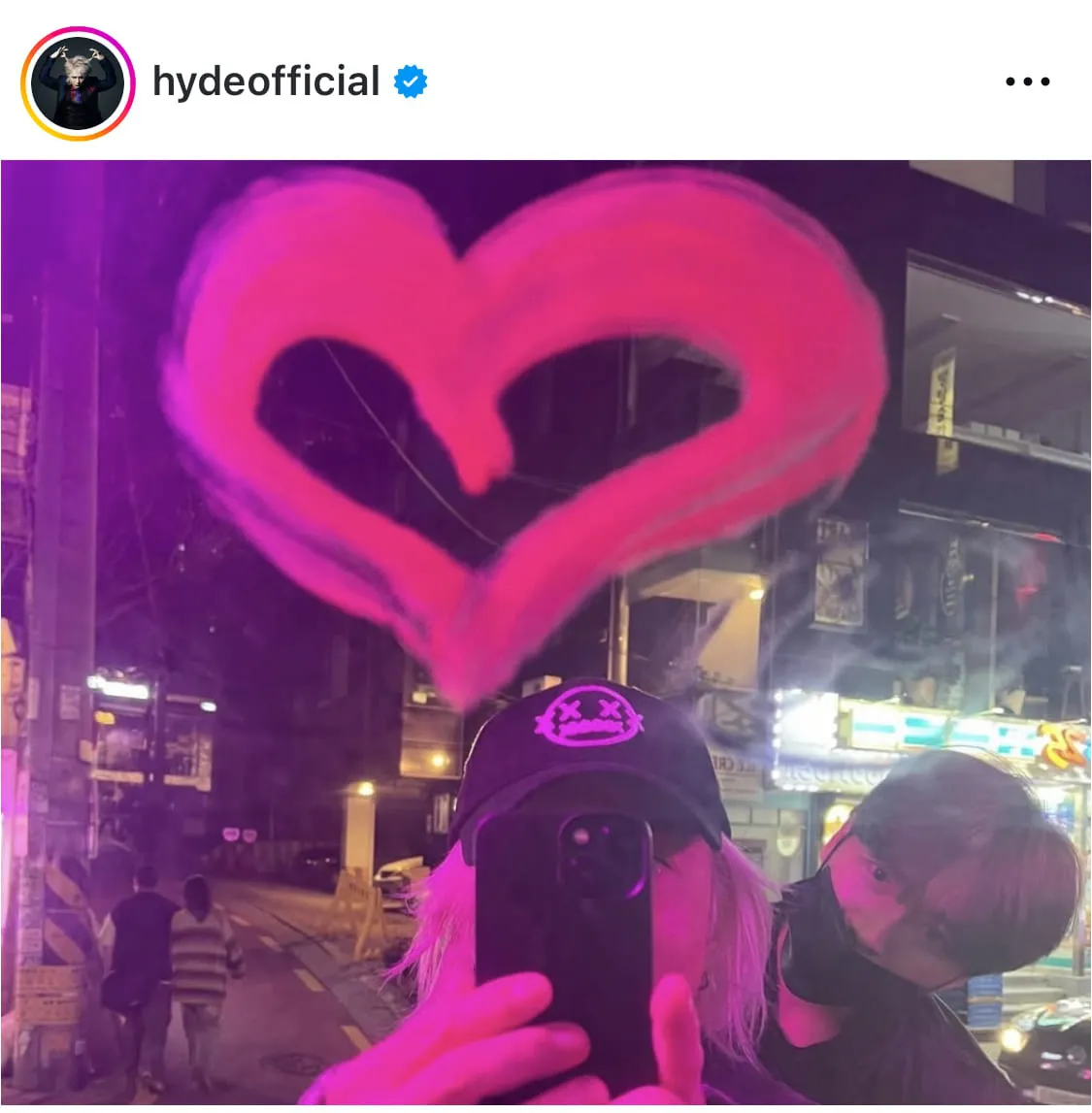 ※画像はHYDE公式Instagram(hydeofficial)のスクリーンショット