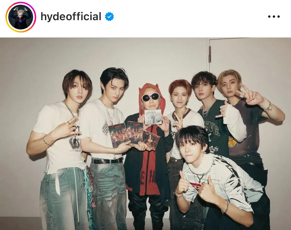 ※画像はHYDE公式Instagram(hydeofficial)のスクリーンショット