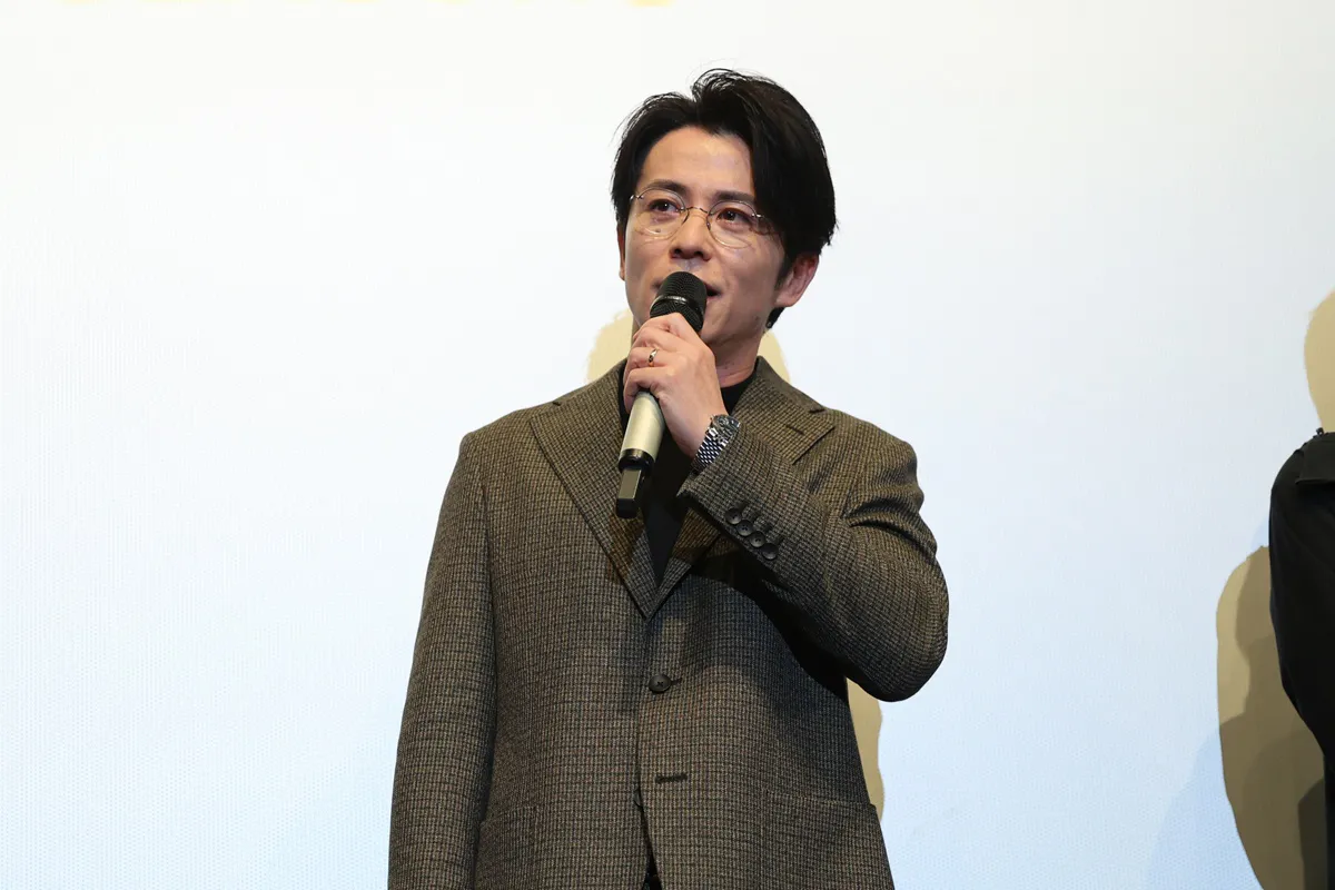 【写真】真剣な表情で主演作「1／96」について語る藤森慎吾