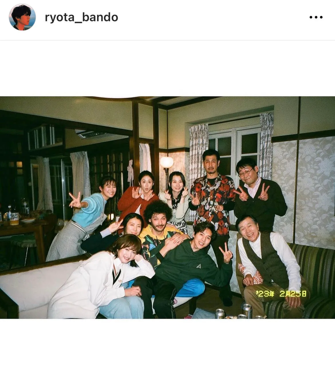 ※坂東龍汰Instagram(ryota_bando)より