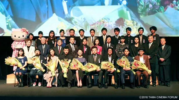 2016年の「TAMA映画賞」授賞式。三浦友和、オダギリ ジョー、 小泉今日子、蒼井優、松岡茉優ら豪華メンバーが登壇した