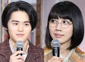 鈴鹿央士＆松本穂香、クランクアップの渋谷そらじと家族のような仲良しショットに「笑顔が自然」の声＜嘘解きレトリック＞