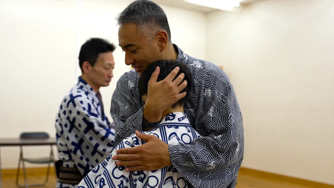 「成田屋に、ござりまする。」連獅子稽古