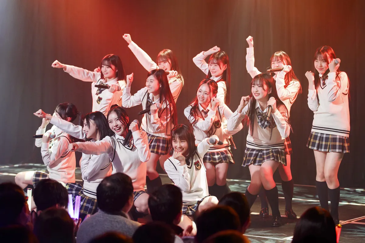 NMB48劇場で「2025新春特別公演～NMB48劇場14周年～」を行ったNMB48