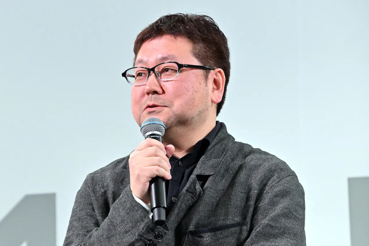 「GUNDAM NEXT FUTURE -FINAL」オープニングセレモニーに登壇した辻本貴則監督