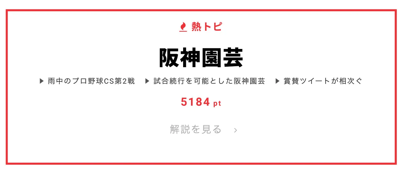 10月15日の“視聴熱”デイリーランキング 熱トピでは「阪神園芸」をピックアップ