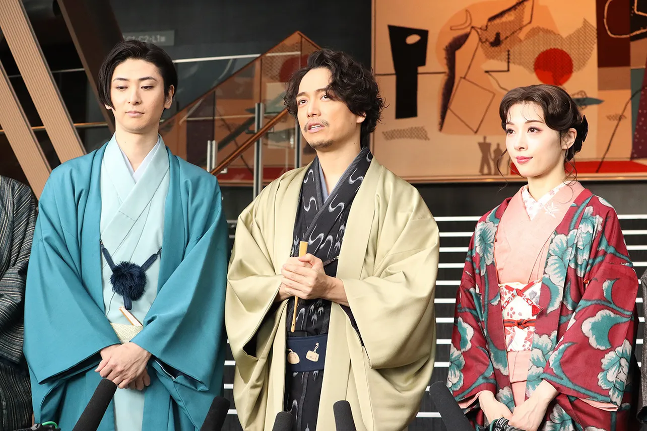 ミュージカル「昭和元禄落語心中」囲み取材より