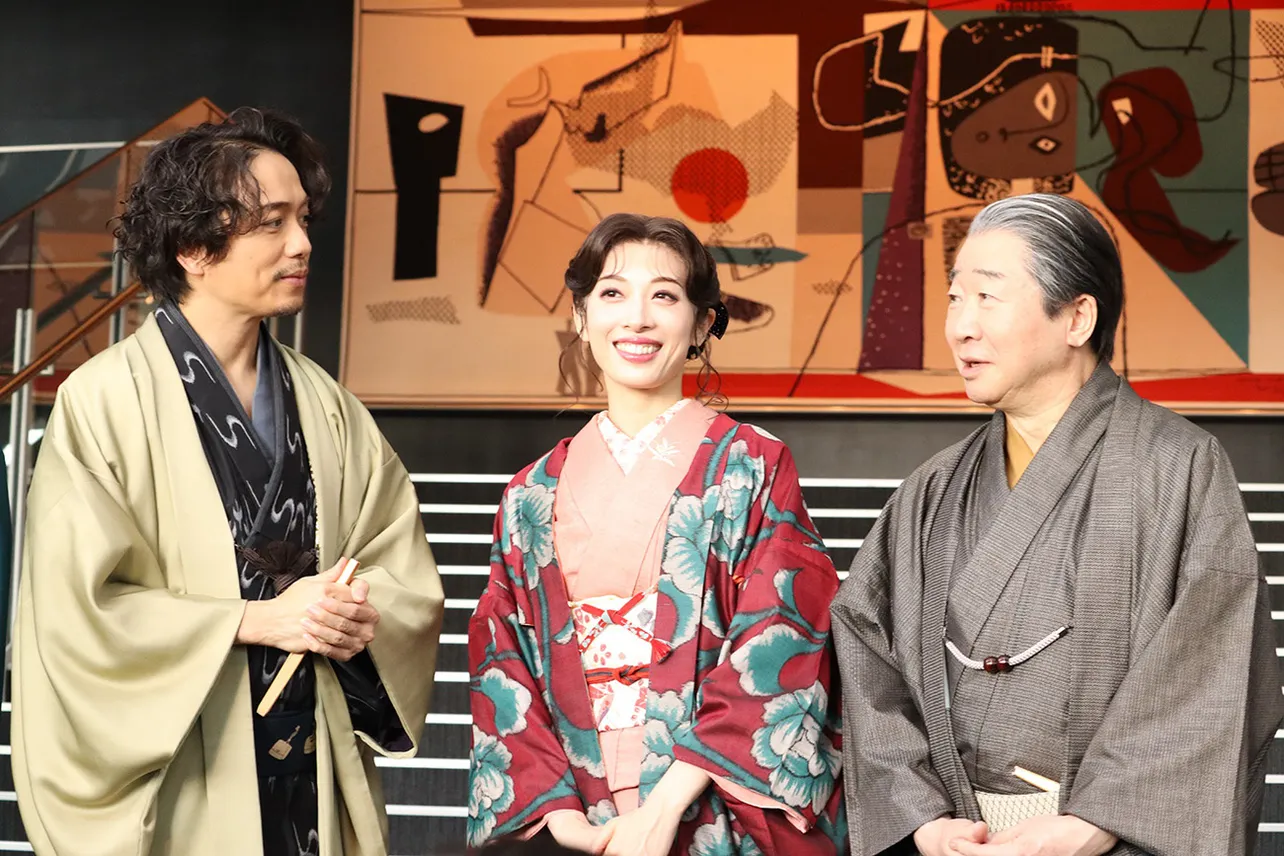 ミュージカル「昭和元禄落語心中」囲み取材より