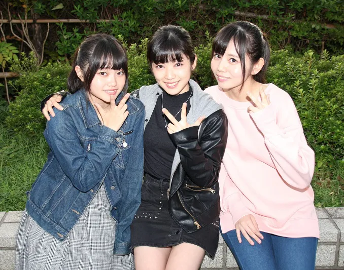 OnePixcelの鹿沼亜美、傳彩夏、田辺奈菜美(左から)がオフの過ごし方について語った