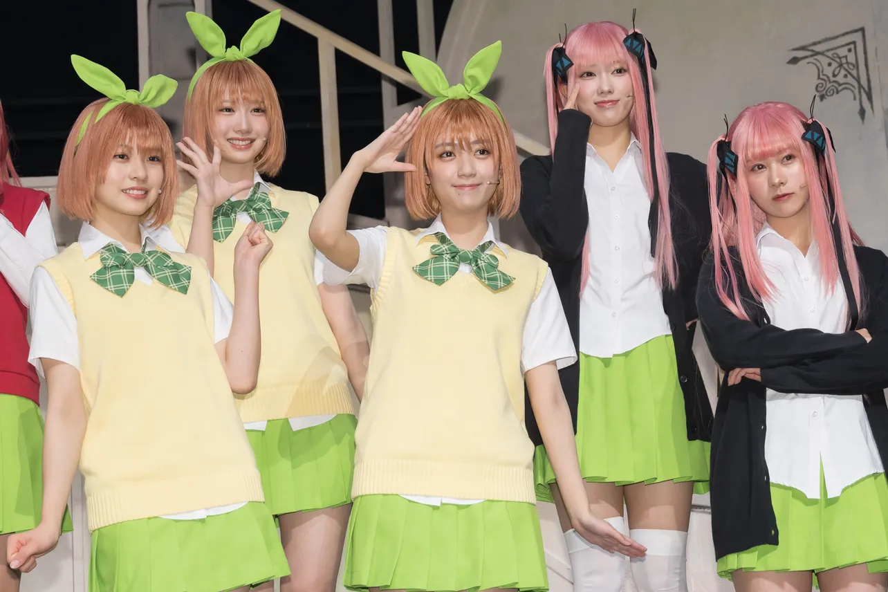 日向坂46四期生の舞台「五等分の花嫁」初日会見より