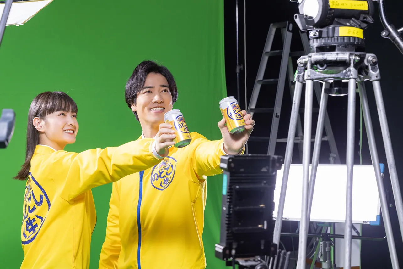 『キリンのどごし〈生〉』の新TVCM「うまさを想う人たち」編 CMメイキングより