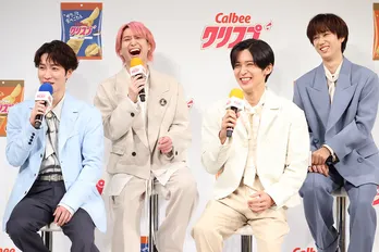 Snow Man、「クリスプ」のCMキャラクターに就任　9人勢ぞろいし爆笑トークで大盛り上がり『自分はお芋にならないように』
