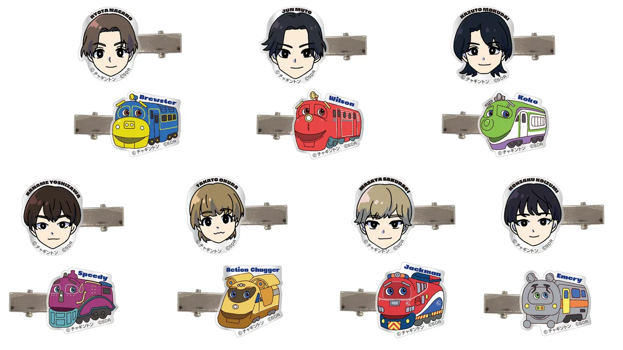 15周年コラボグッズ「髪クリップセット　(全7種)」