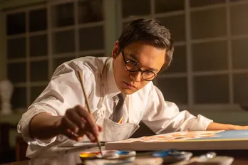 <明日のあんぱん>卒業制作に没頭する北村匠海“嵩”のもとへ電報が届く