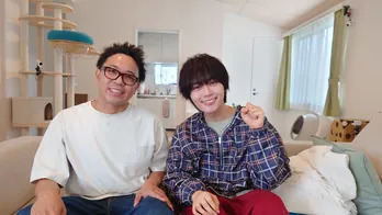 なにわ男子・大西流星、サンシャイン池崎の家で保護猫とふれあう<嗚呼!!みんなの動物園>