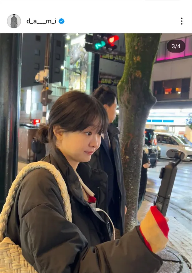 Vlog撮影中のキム・ダミ